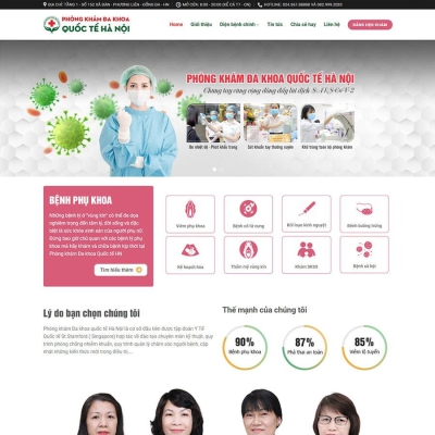 Mẫu Website Thẩm Mỹ Viện